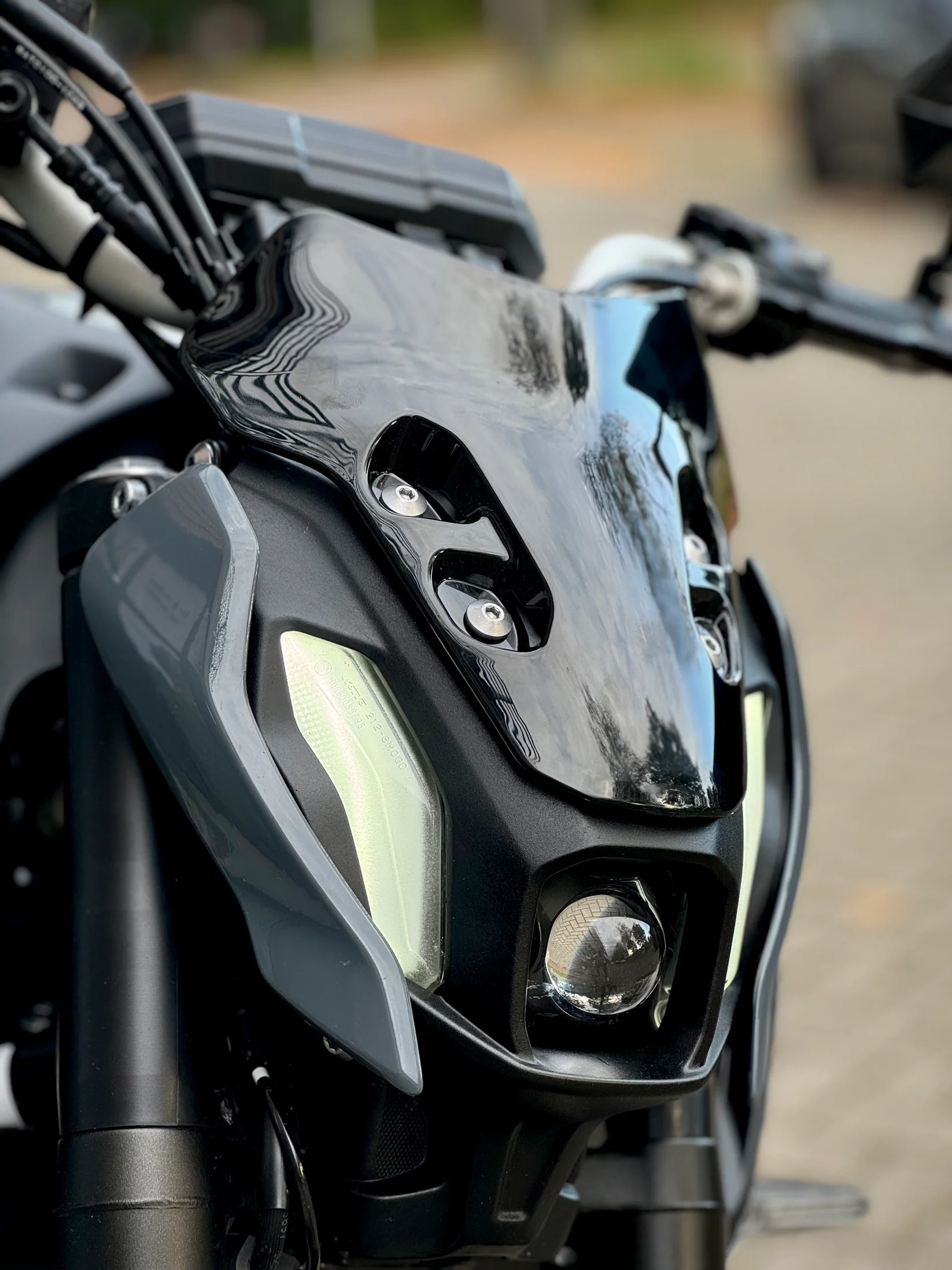 Windscherm (kuipruit) Yamaha MT-07 bj. 2021-2024